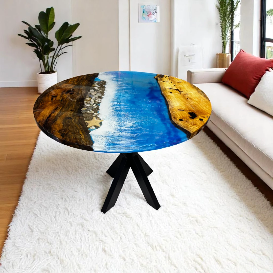 Premium Quality Round Epoxy Table Top 